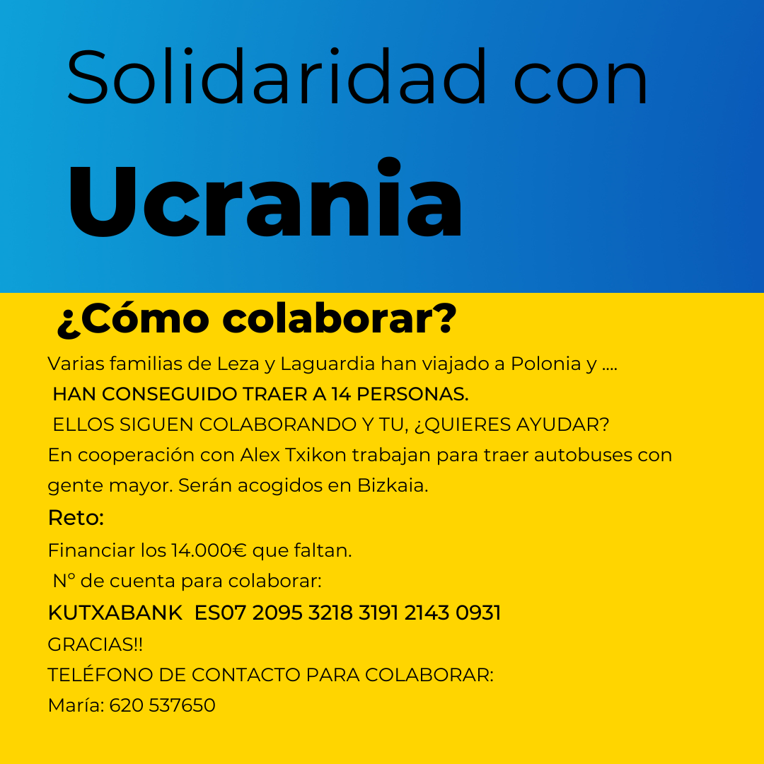 Post de Instagram ayuda a Ucrania azul gradiente y amarillo