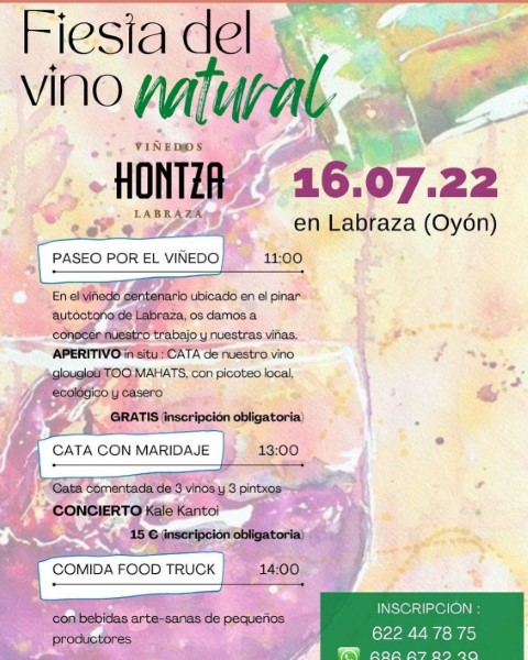 Labraza Fiesta vino natural Pequeño